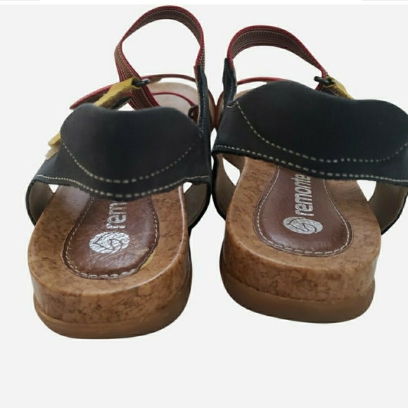 Remonte Colorful Strappy Sandals Size 39 Adjustable Strap Comfort - Picture 7 of 12